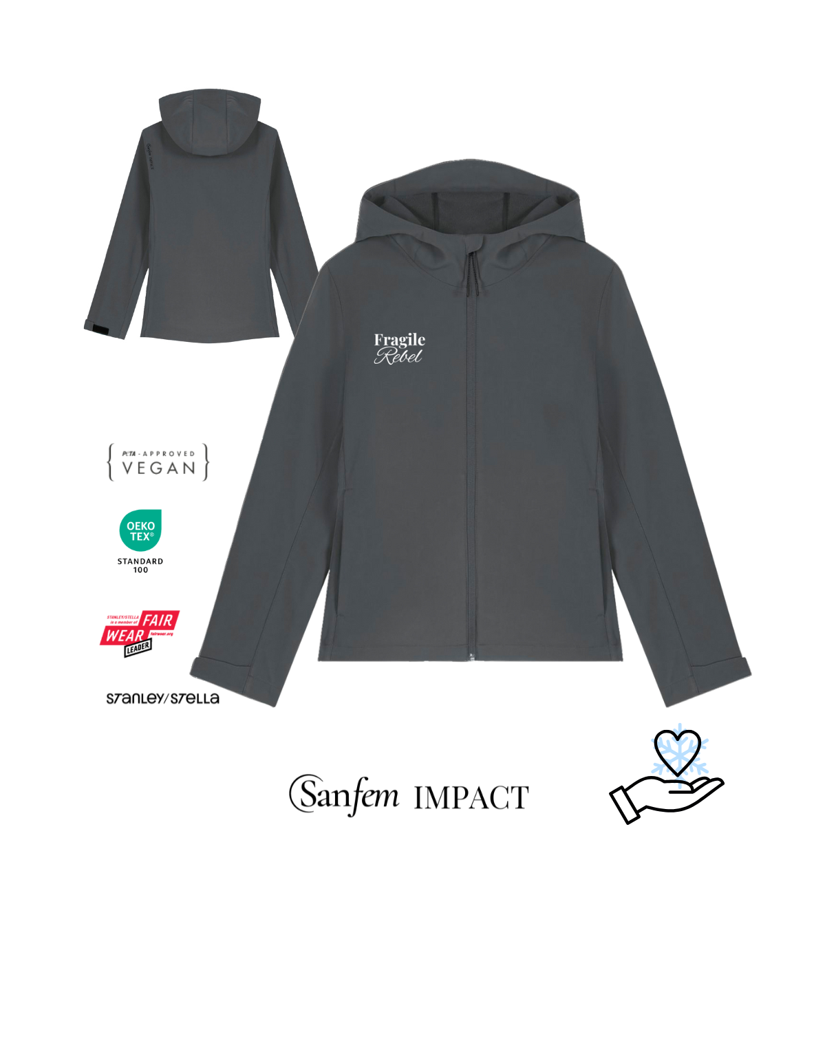 Fragile Rebel Winter Softshell – Bild 2