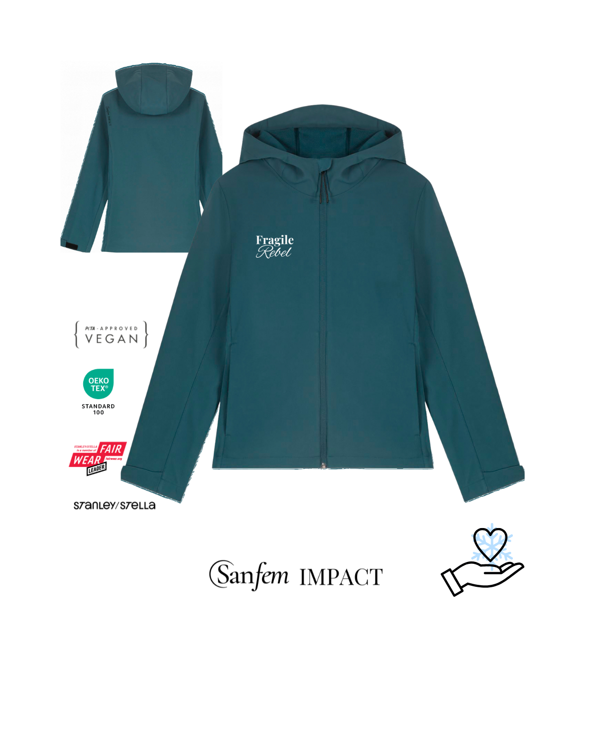 Fragile Rebel Winter Softshell – Bild 3