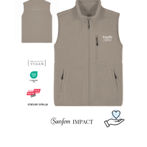 Fragile Rebel Winter Fleece|Gilet beige